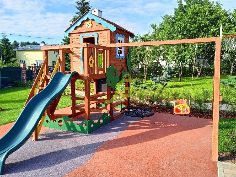 Детская деревянная площадка IgraGrad Домик 2 Совёнок